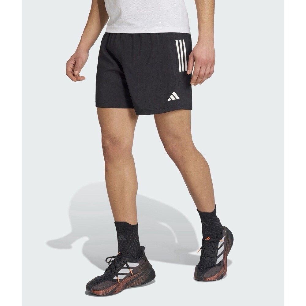 adidas men Own The Run Shorts Size Large 7” Inch Running Black - New With Tags